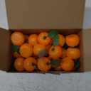 Juexica 48 Pcs Little Cutie Baby Shower Decorations Neutral Fake Orange Birthday Party Supplies Fake Mini Tangerine Artificial