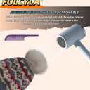 Kids Winter Knit Beanie Hat for Boys Girls Age 3-8 with Faux Fur Pom Warm Fleece Lined