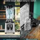 WantJoin 136oz Commercial Blender – Heavy Duty 18800 RPM Professional Blender with Pure Copper Motor, Multi-Speed, Dishwasher Safe for Smoothies & Juices