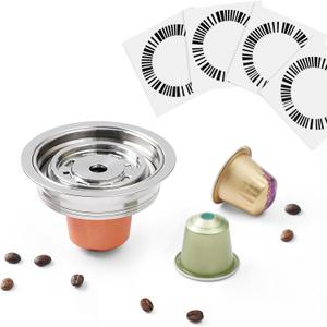 Reusable Coffee Pod Adapter Compatible with Nespresso Vertuo,ENV135 and VertuoLine GCA1, BENFUCHEN Stainless Steel Coffee Capsule Converter For Vertuo Machine, Brewing NS Coffee (Brewing 150 ML/5 oz)