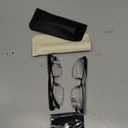 2 Pack Men's Progressive Multifocal Reading Glasses,Half Rim Metal Frame TR90 Temples Blue Light Blocking Anti Eyestrain Multifocus Computer Readers,2.75x