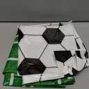 Mixweer 4 Pcs Soccer Plastic Tablecloth Party Decorations 54 x 108 Inch Disposable Plastic Table Cover for Soccer Birthday Party Decorations