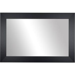 Frame My Mirror Black Framed Mirror, 30" x 40" Mirror for Bathroom, Wood Frame, True Reflections Glass, Black Finish, Pendleton Design, Hangs Horizontally or Vertically, Made in USA