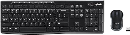 Logitech MK270 Full Size Wireless Keyboard and Mouse Combo - Black