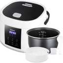 Rice Cooker Small,6-Cup (Uncooked) / 12-Cup (Cooked),6-in-1 Multi Cooker,Electric Smart Rice Cooker,Portable Non-Stick Rice Maker With Steamer Basket,12 Hours Timer Delay & Keep Warm Function