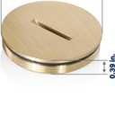 2 x Leviton Replacement Cap with O-Ring for Floor Box Assembly, 5249-CAP