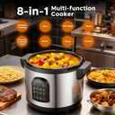 17.8QT Commercial Electric Pressure Cooker stainless steel Pressure Cooker | 24-hour Presetting |12 in 1 slow cooker with temperature control | LED Multifunction Food Warmer with nonstick pot
