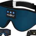 MUSICOZY Sleep Headphones Bluetooth 5.4 Headband Sleeping Eye Mask for Mom Women Men Wireless Music Earbuds Earphones for Side Sleepers Built-in HD Speakers Cool Gadgets Unique Gifts