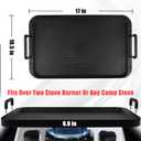 Flat Top Grill - Non-Stick Stovetop Griddle, Aluminum, Dishwasher Safe