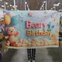 5x3ft Beary 1st Birthday Photography Backdrop Bearly First Birthday Banner