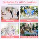 Metal Arch Backdrop Stand 6.6FT, Gold Wedding Arch Stand Frame, Square Balloon Arch Stand for Wedding Ceremony, Party, Baby Shower Decoration, Graduation Ceremony, Door Frame Back Drop Stand