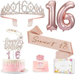 Sweet 16 Birthday Gifts For Girls, Happy 16th Birthday Gifts for Girls，Gifts for 16 Year Old Girl Best Friends Female Daughter Sister Her Girlfriend Coworker Birthday Unique