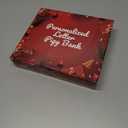 Piggy Bank for Kids Boys Girls, Wooden Large Letter Piggy Bank Alphabet Money Bank with Initial V, Coin Bank Fun Gifts for Birthday, Christmas, Festival, Baby Shower