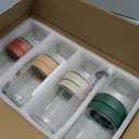 4pcs 10oz & 4pcs 16oz Overnight Oats Containers with 2pcs Spoon - 8 Pack Glass Storage Jars with Airtight Lids Wide Mouth Mason Food Jars for Meal Prep Salad Chia Puddirg Snacks Yogurt Sugar Spice