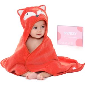Baby Hooded Towel with Unique Animal Design Ultra Soft Thick Cotton Bath Towel for Newborn (Fox) Baby Hooded Towel with Unique Animal Design Ultra Soft Thick Cotton Bath Towel for Newborn (Fox)