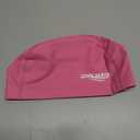 COOLMATE Fabric Swim Cap for Adult Women Men, Silicone Water-Resistant Layer, Cloth Swim Cap Gifts for Swimmers, Lightweight and Comfortable, Perfect for Pool, Beach, Lap Swimming (Dark Pink, M) (Pink, M)
