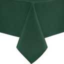 Hiasan 60 X 102 Inch Rectangle Textured Tablecloth - Waterproof Spill proof Antiwrinkle Jacquard Table Cloth for Kitchen and Dining Dinner, Outdoor Picnic, Holiday and Parties, Hunter Green