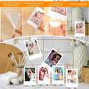 Marspark 15 Pcs 2x3inch Acrylic Photo Frame with Base Acrylic Photo Display Mini Picture Frames Double Sided Desktop Display Vertically for Film Mini Picture Ornaments(Clear,Square)