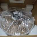 VOLISUN Low Profile Ceiling Fans with Light and Remote, 19.7in Fandelier Ceiling Fan with Light, 3000K-6500K Dimmable Flush Mount LED Ceiling Fan Light, Black Modern Ceiling Fan Light for Bedroom 