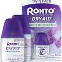 Rohto Dry Aid Lubricant Eye Drops, Fast Relief for Dry Eyes, Long-Lasting Hydration, Dry Eye Symptom Relief, Moisturizing and Soothing Eye Drops for Dry Eyes, Contact Lens-Friendly, 0.34 fl oz, Best Before September 2027