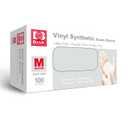 Vinyl Exam Glove Latex Free Powder Free Medical Disposable Gloves VGPF3002 Box of 100 (Clear, Medium)