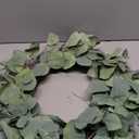 Eucalyptus Wreaths for Front Door 20" Handmade Green Leaves Wreath for Summer
