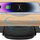 1.57"(40mm) NiiTTER Invisible Wireless Charger, Under Desk Wireless Charger, Under Counter Charging for iPhone 17/16/15/14/13/12/ Samsung Galaxy S25/S24/S23/S22/S21(Adapter Included)