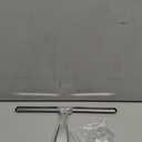 AmazerBath Shower Squeegee for Glass Doors, All-Purpose Squeegee with Suction Hook & Adhesive Hook, Clear Squeegee for Shower Glass, Windows, Mirrors, Tiles and Car Windows - 10 Inches, Clear