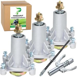 3 Pack 587819701 Spindle Assembly Replace 532187281 587820301 532187292 587253301 532192870 587125401 192872 for Husqvarna 48" 54" Z254 YTH2348 RZ5424 LGT2654 YTH24K48 YTH24V48 YTH24V54 Decks