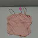 Avidlove Bralettes for Women Spaghetti Strap Mesh Tank Top Tube Slim Y2K Camisole Ultra-Cropped Tops Lightweight(1 & 2 Pcs) (Pink, XXL)