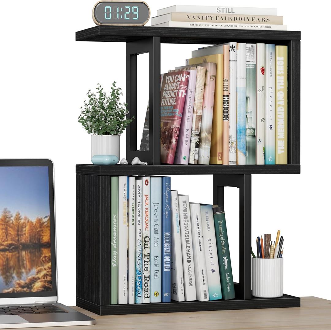 Desktop Bookshelf Shelf for Top of Desk - Black Small Organizer 3-Tier Shelves Storage Bookcase Hutch for Dorm Office College Table Top Organization Shelving Decorations for Women Office Desktop Bookshelf Shelf for Top of Desk - Black Small Organizer 3-Tier Shelves Storage Bookcase Hutch for Dorm Office College Table Top Organization Shelving Decorations for Women Office