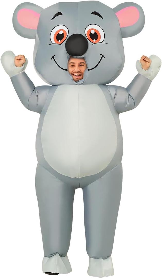COMIN Inflatable Koala Costume for Adults Funny Halloween Costume Cosplay Blow up Party Suit