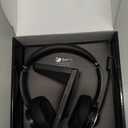 Wireless Headset with Mic for Work, Bluetooth Headset with Microphone, AI Noise Canceling Mic & USB Dongle, V6.0 Wireless Headphones with Mic Mute & Charging Dock for PC/Cell Phones/Call Center/Teams (Black&Silver)