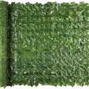 Artificial Ivy Privacy Fence Screen, 39.4x157.5 In Inch Artificial Faux Ivy Hedge, Expandable Faux Privacy Fence with 80 pcs Zip Ties, Decoration for Outdoor Garden, Color printing sweet potato leaves