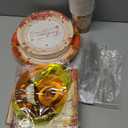 Thanksgiving Plates and Napkins Gatherfun Maple Leaves Disposable Paper Plates Napkins Cups plastic Tablecloth for Thanksgiving Dinner Party Decorations Serve 25