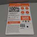 DR. BRACE Elite Elbow Brace Support, Breathable Elbow Compression Sleeve with Gel Pad for Golfer's, Tennis Elbow & Tendonitis Treatment & Pain Relief 2024 (Black-Blue, Large)