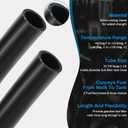 Frienda 2 Pcs Gasoline Fuel Filler Neck Hose with 8 Clamp Set 1 1/2 Inches Inside Diameter, 15 7/8 Inch Length Reinforced Gas Tank Fuel Filler Hose(45 Degree, 1 1/2 Inch)