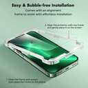 UNBREAKcable 2 Pack Screen Protector for iPhone 14 Plus/13 Pro Max, Shatterproof Tempered Glass [9H+ Hardness] [Easy Installation Frame] [99.99% HD Clear] for Apple iPhone 13 Pro Max/14 Plus