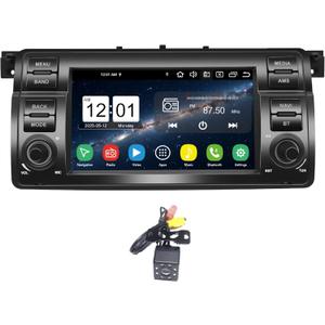 Egosonic Android 14 Car Radio 7inch for BMW E46 3 Series 1999-2004, Octa Cores (4+64GB), Wireless Carplay Android Auto, DSP+, Support 4G WiFi BT 5.0 SIM Card Slot