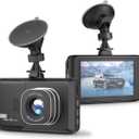 3-Inch Portable Dash Camera Recorder, 1080P HD car Surveillance Camera, Night Vision, 170 Ultra-Wide-Angle Lens, Video Motion Detection.