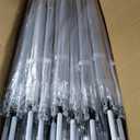 50 Pack Wedding Clear Umbrella Bulk for Rain, Transparent POE Auto Open,Large Windproof Stick Umbrellas with White J-Hook Handle for Guests, Wedding Bride Groom Photography, Prom, Graduation, Golf, Parties, Transparent Umbrella.