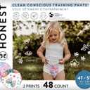 The Honest Company Clean Conscious Training Pants for Sensitive Skin, Hypoallergenic, Fragrance-Free, Magical Moments Butterfly Kisses, Size 4T/5T (38 lbs), 48 Count
