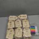 DoubleFill 48 Pcs Wood Gingerbread House DIY Craft Kit for Kids DIY Christmas Village Houses for Holiday Classroom Activities with 12 Color Markers Paint Your Own Wooden Birdhouse Set for Kids Gifts