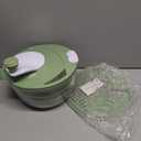 Large Capacity Salad Spinner, Fast Drain Vegetable Dryer with Water Inlet and Outlet, Break-Resistant Multifunctional Lettuce Dryer and Vegetable Washer