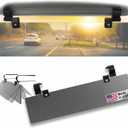 Glare Guard Professional-Grade Polarized Sun Visor Extender Anti-Glare Sun Glare Blocker for Car Windshields, Adjustable Clip-On UV400 Tinted Visor Extension for Cars, Trucks & SUVs, Gray