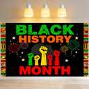 Nuxovilar Black History Month Africa Banner 71"x43 Polyester