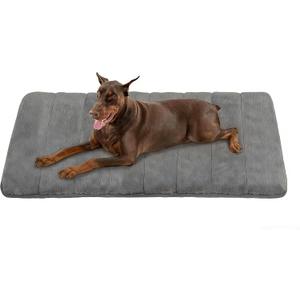 Dog Crate Pad for XX Large Dog - 47x29 Memory Foam Dog Bed, Washable & Anti-Slip Dog Bed Mat, Ultra Soft Kennel Pad for Dogs Cozy Sleeping Mat, Grey (Dark)