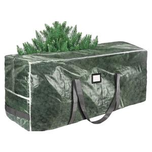 BALEINE 9 ft Christmas Tree Storage Bag, Heavy Duty Extra Large Artificial Christmas Tree Bag with Reinforced Handles and Dual Zippers Wide Opening (Transparent, 9 ft)