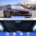 Car Windshield Sun Shade Umbrella for Subaru Outback 2020-2026 | 2026 Upgraded,Custom-Fit Umbrella Sunshade,Easy Install,UV Protection & Heat Reflective,Keep Interior Cooler with Storage Bag