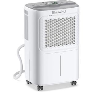 Dehumidifier for Home Basement 2500 Sq.Ft, 31 Pints Dehumidifiers for Home Bathroom Bedroom with Drain Hose 2L Water Tank 1-24H Timer,Child Lock,Auto Defrost (31 pint) (Light White)
